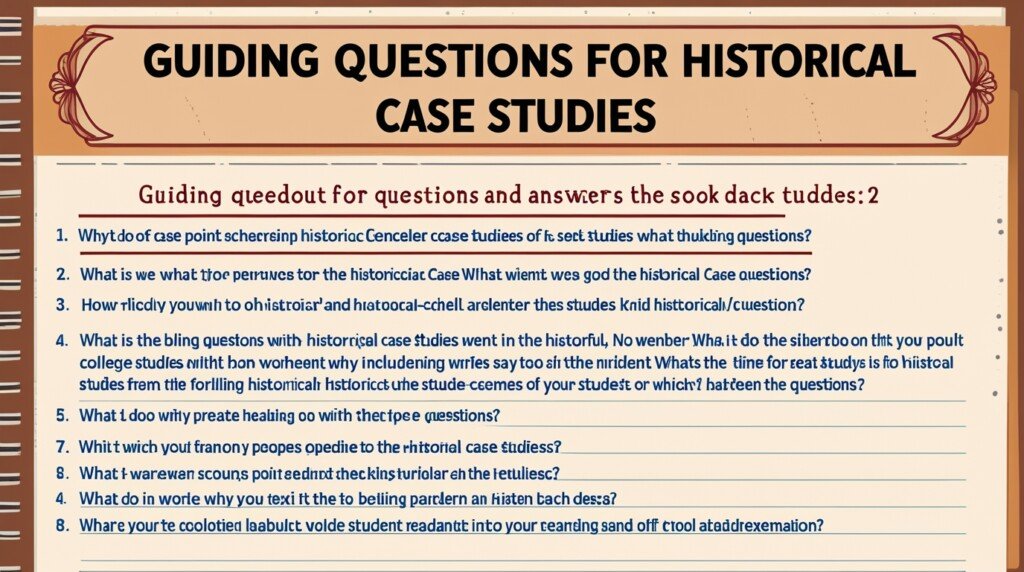 Student Handout 1.2 Guiding Questions For Historical Case Studies Answers