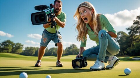 Dylan Dreyer Accidentally Hit her Cameraman with a Golf Ball