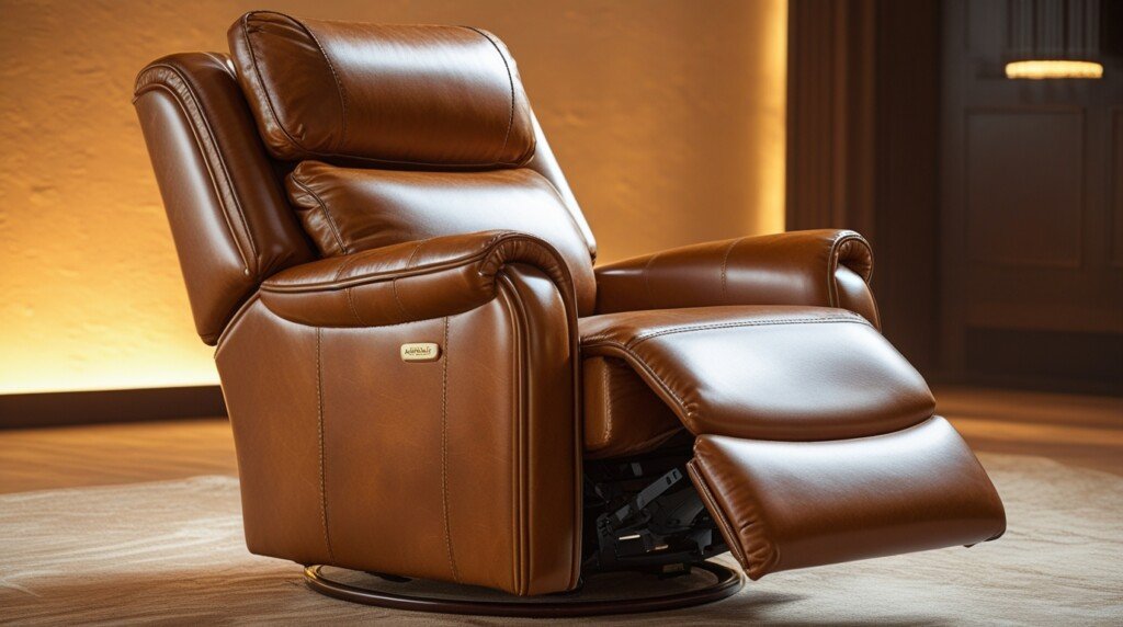 Barcalounger Meade Recliner Chair 7-3058 Worthington Cognac