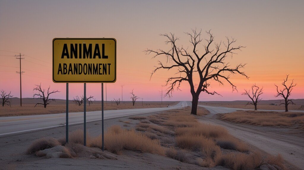 Almond Exit I-86 Animal Abandonment