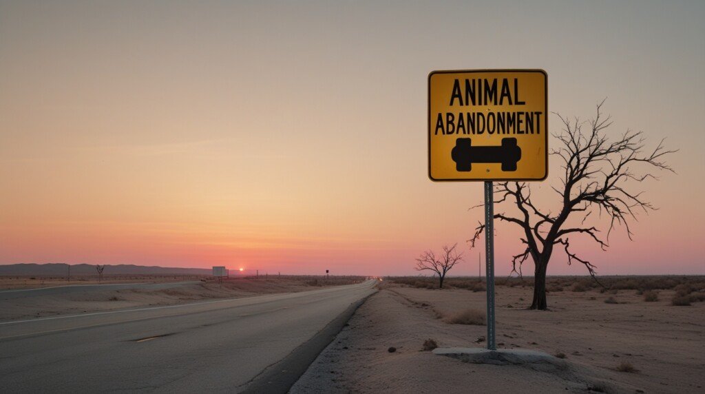 Almond Exit I-86 Animal Abandonment