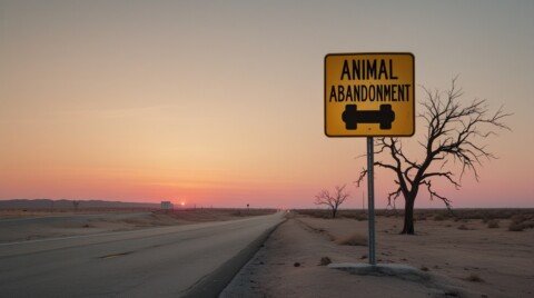 Almond Exit I-86 Animal Abandonment