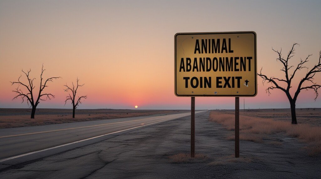 Almond Exit I-86 Animal Abandonment