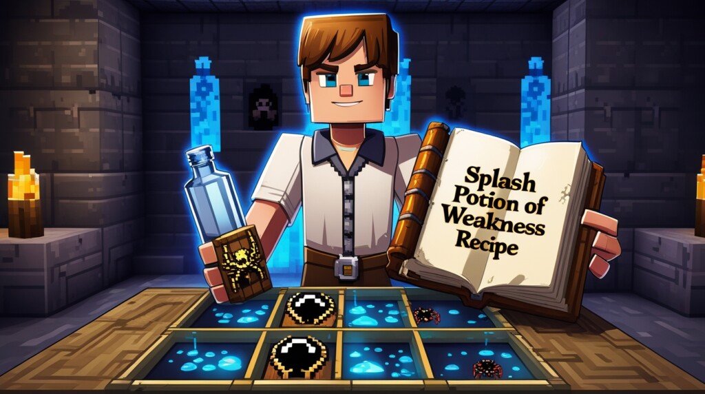 how to make splash potion of weakness